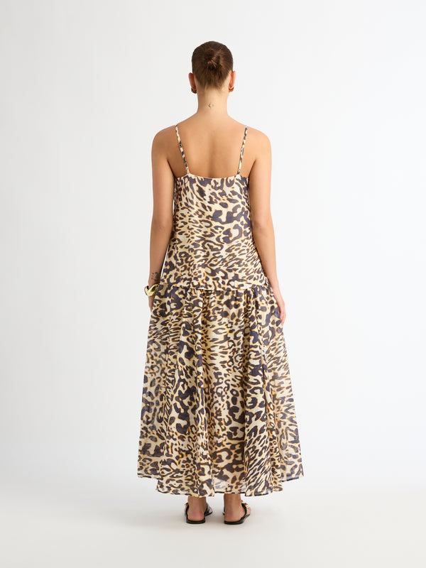 SHEIKE Savannah Maxi Dress Animal Print 1007208 Back Image