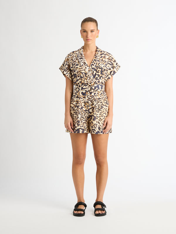 Size8 SHEIKE Savannah Playsuit Animal Print 1007224 Front Image