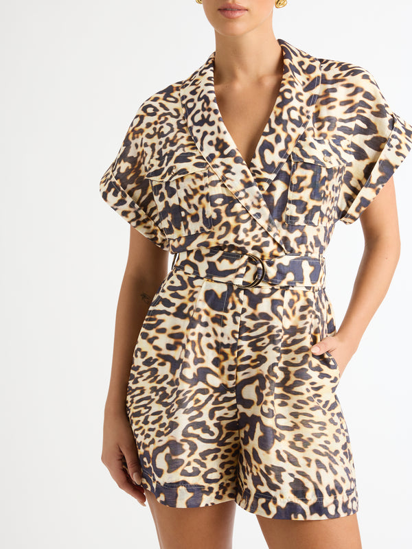 SHEIKE Savannah Playsuit Animal Print 1007224 Detail Image