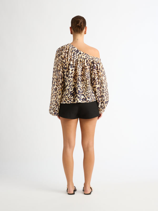 SHEIKE Savannah Blouse Animal Print 1007236 Back Image