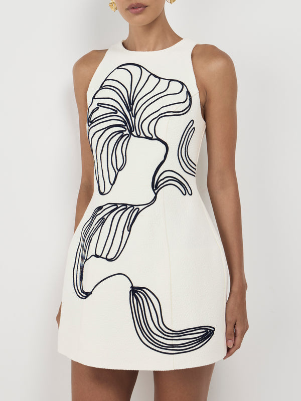 SHEIKE Milos Mini Dress Ivory 1007500 Detail Image