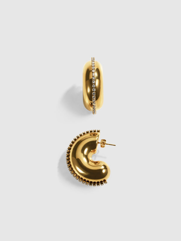 SHEIKE Leo Earrings Gold 1007579 Detail Ghost Image