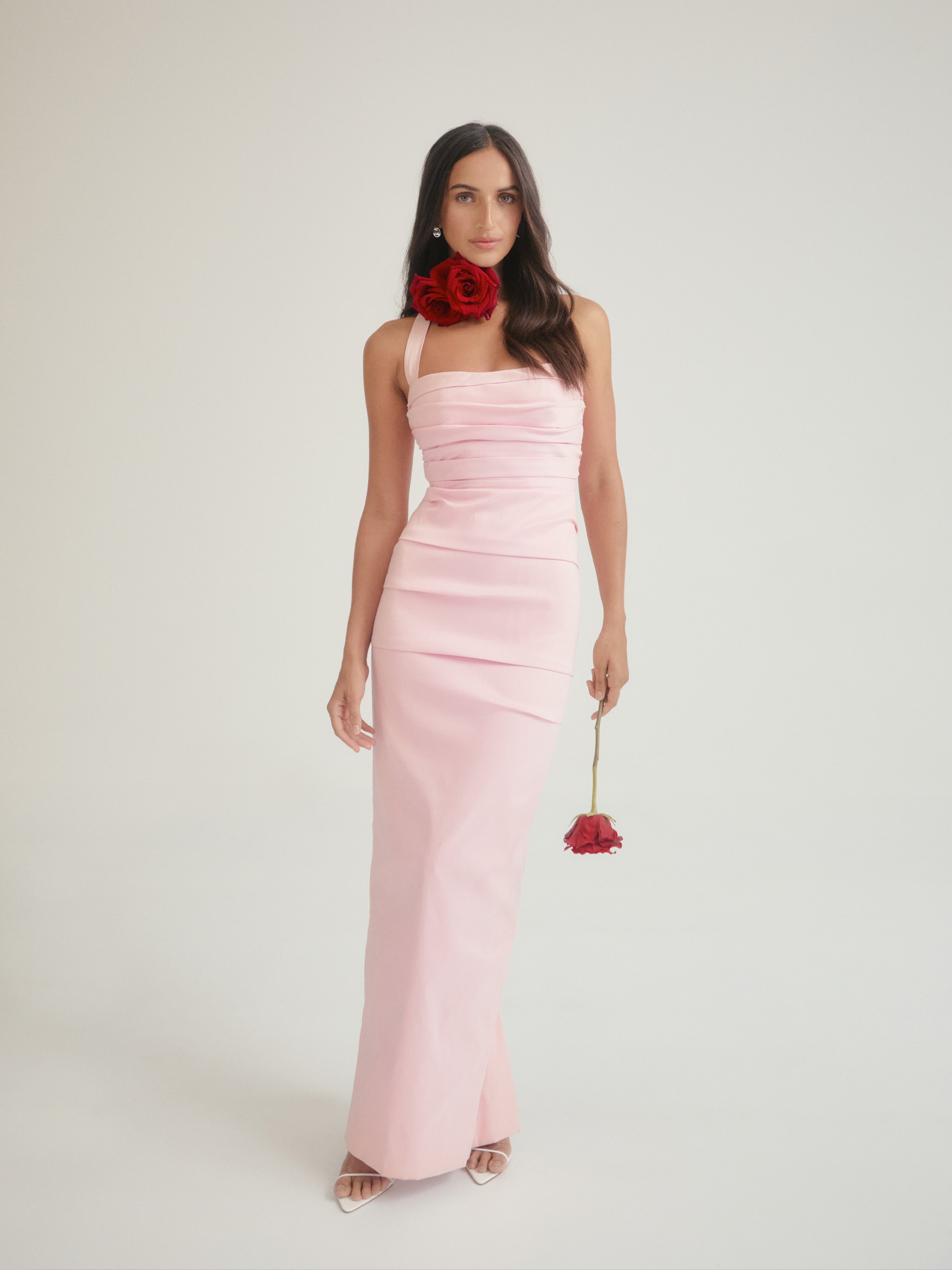 Carrie Gown Pink Evening Dress SHEIKE