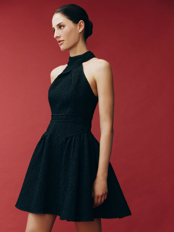 WREN MINI DRESS BLACK CAMPAIGN IMAGE