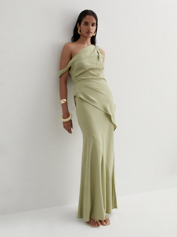 SHEIKE Bella Maxi Skirt Sage 1007075 Campaign Image