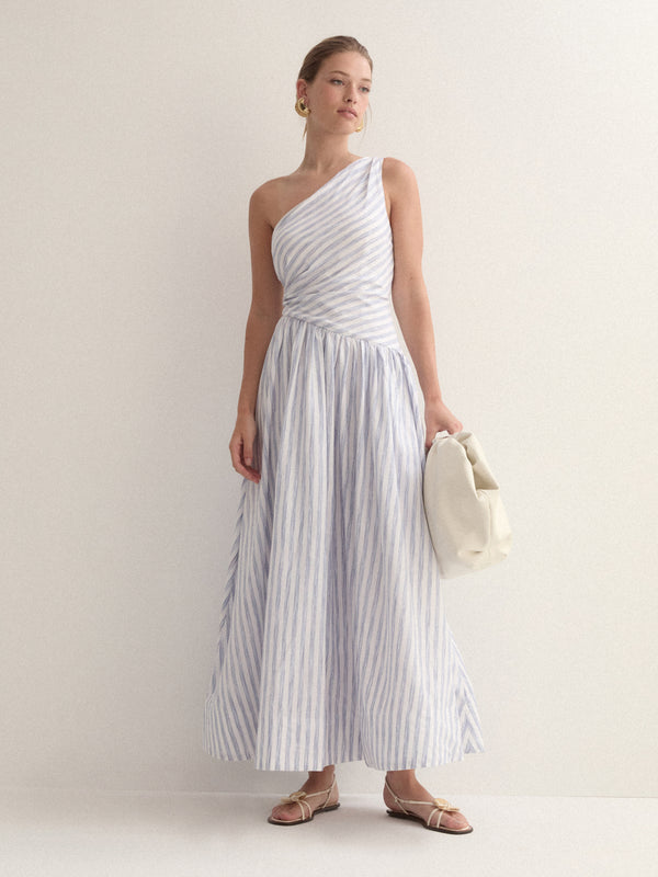 SHEIKE Cannes Midi Dress Stripe 1007119 Campaign Image