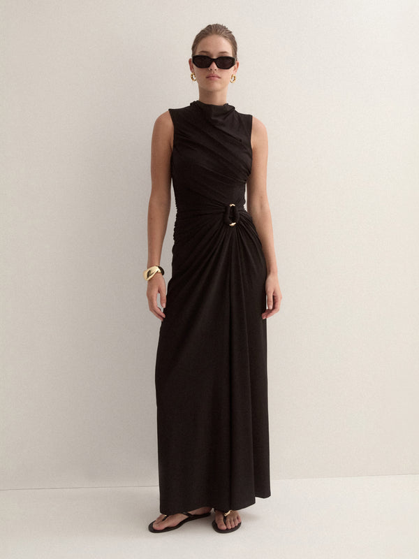 SHEIKE Simone Maxi Dress Black 1007088 Campaign Image