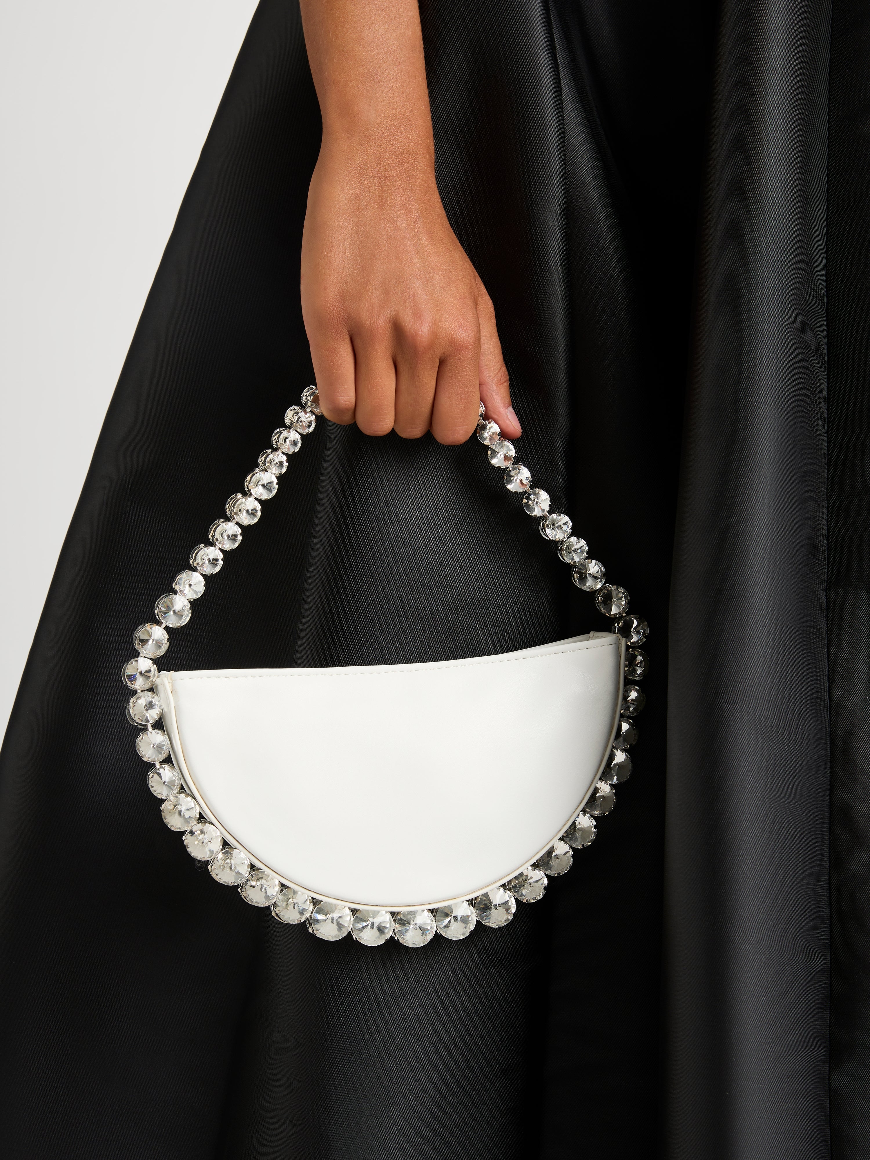 Half discount moon clutch