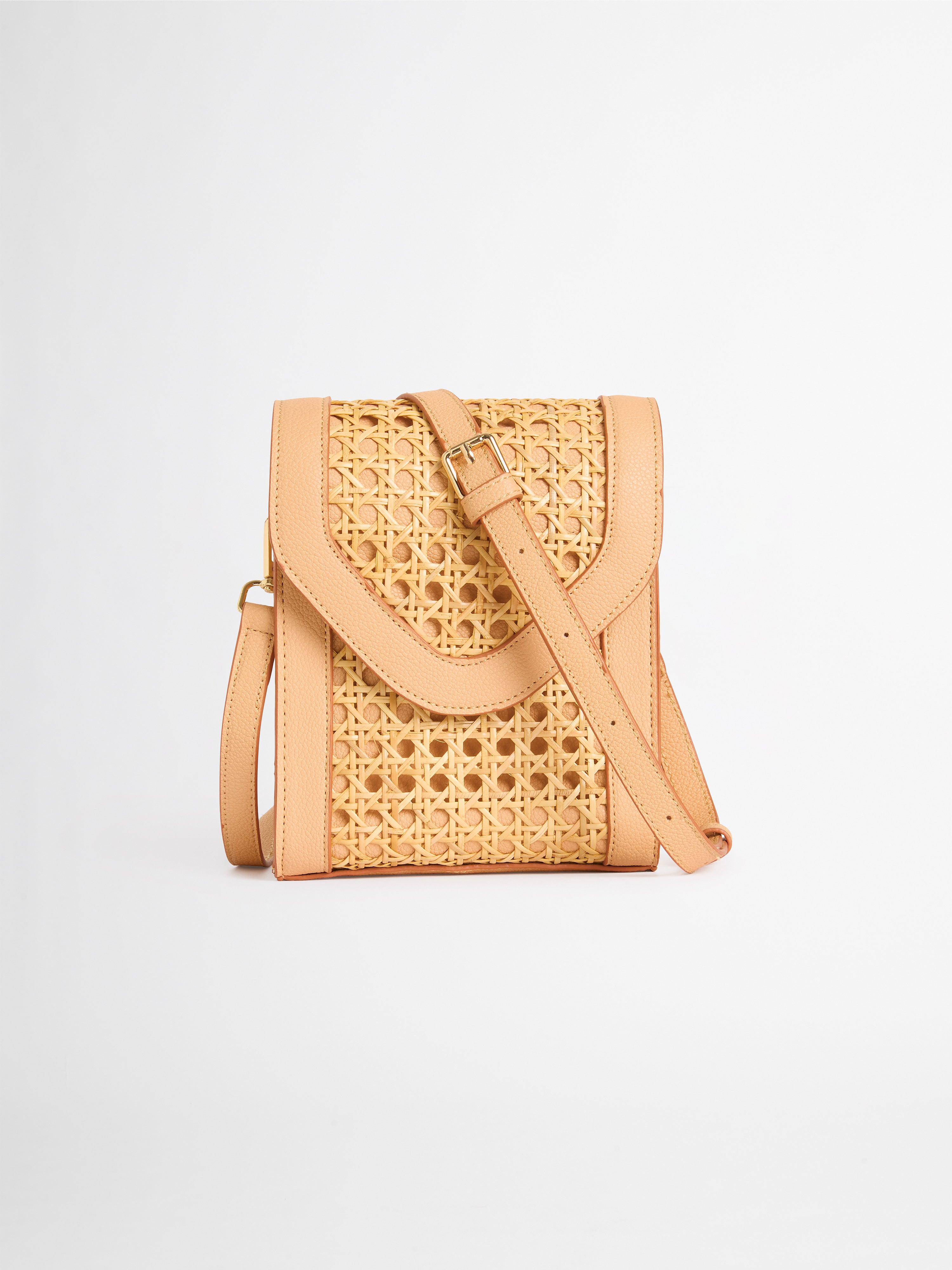 Neutral cross body outlet bag