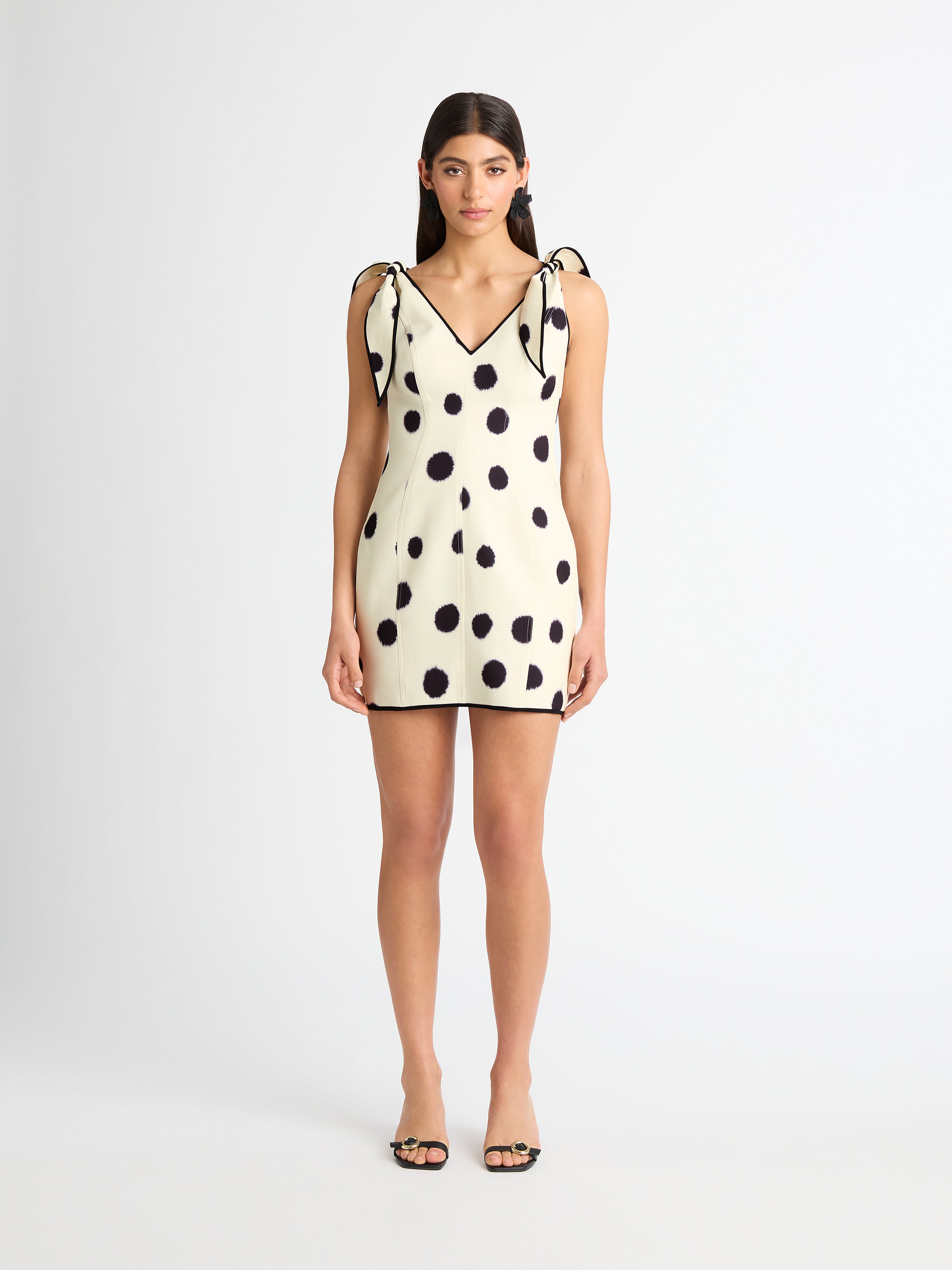 Audrey Spot Mini Dress Spot Printed Mini SHEIKE