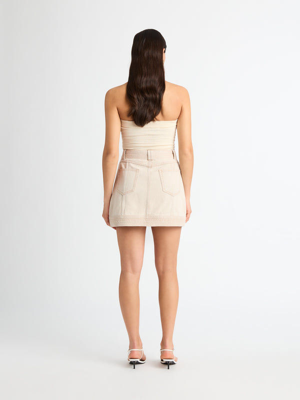 SHEIKE Francesca Mini Skirt Neutral 1006880 Back Image