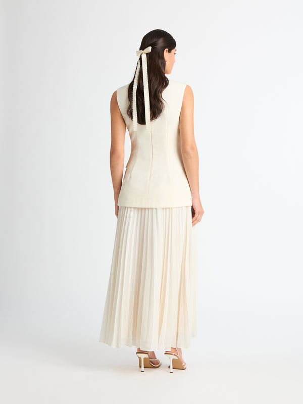 SHEIKE Nicole Maxi Dress Cream 1006894 Back Image