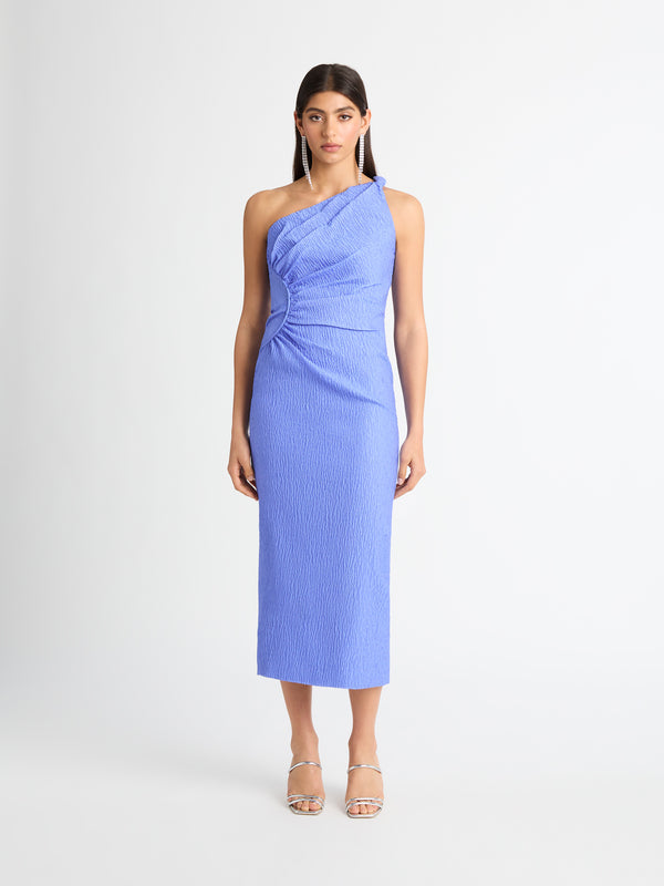 Size8 SHEIKE Lucia Midi Dress Blue 1006908 Front Image