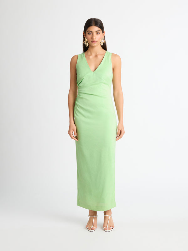 Size8 SHEIKE Alison Maxi Dress Lime 1006915 Front Image