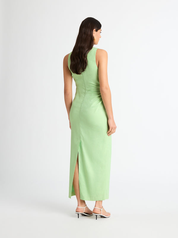 SHEIKE Alison Maxi Dress Lime 1006915 Back Image