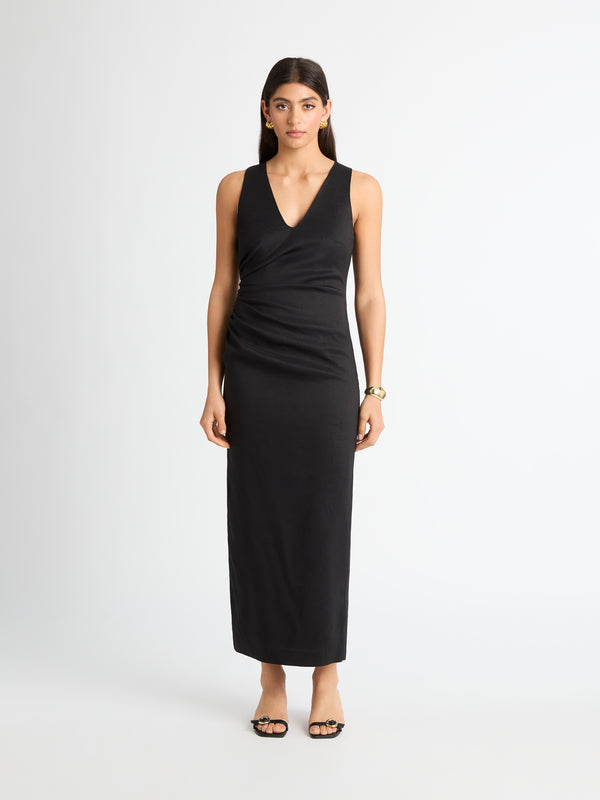 Size8 SHEIKE Alison Maxi Dress Black 1006918 Front Image