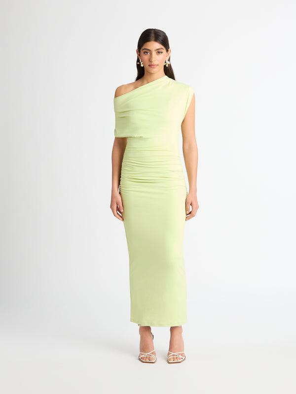 Size8 SHEIKE Ava Midi Dress Avocado 1006937 Front Image