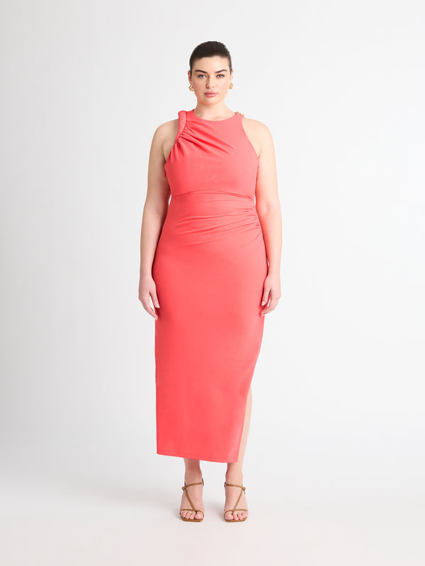 Size16 SHEIKE Portland Midi Dress Watermelon 1006925 Front Image