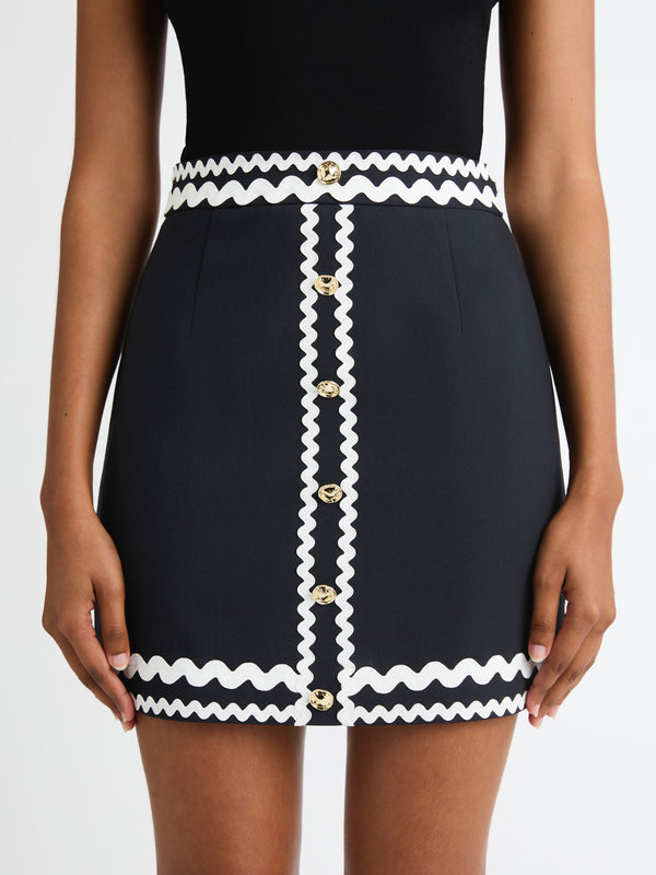 SHEIKE Celine Mini Skirt Navy 1006986 Detail Image