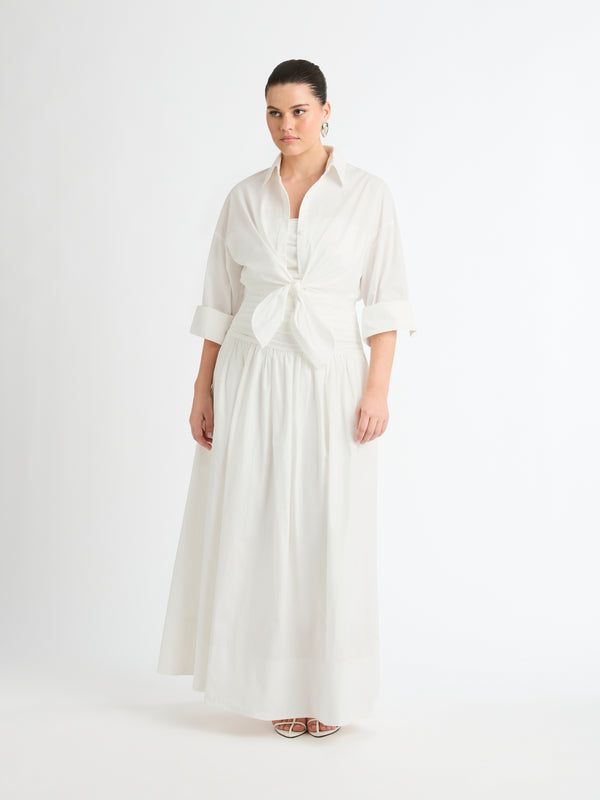 SHEIKE Remy Maxi Dress Ivory 1006995 Styled Image