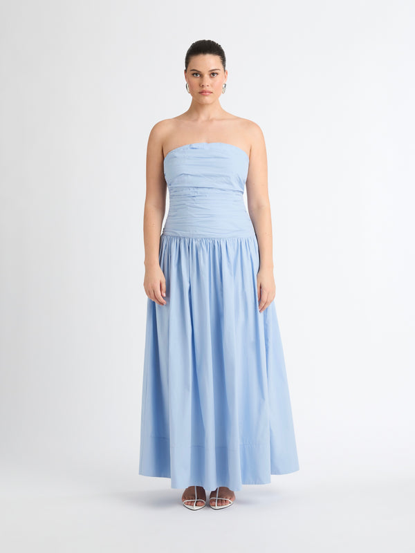 Size12 SHEIKE Remy Maxi Dress Blue 1007000 Front Image