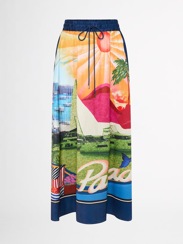 SHEIKE Miami Maxi Skirt Print 1007027 Ghost Image