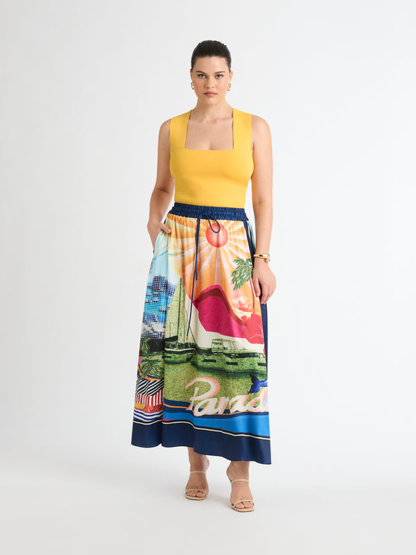 Size12 SHEIKE Miami Maxi Skirt Print 1007027 Front Image