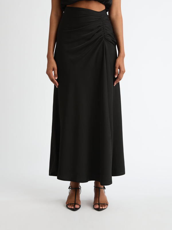 Size8 SHEIKE Milani Midi Skirt Black 1007033 Detail Image