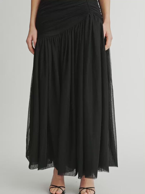 ARIELLA TULLE SKIRT IN BLACK VIDEO