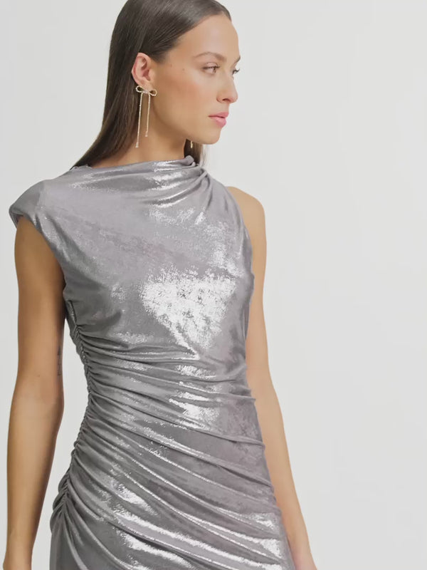 Video SHEIKE Voltage Maxi Dress Silver 1006625 Video